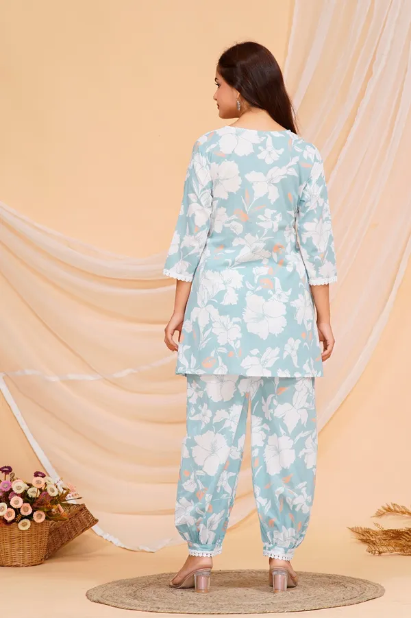 Women_Floral_Printed_Pure_Cotton_Kurta_Pant_Set
