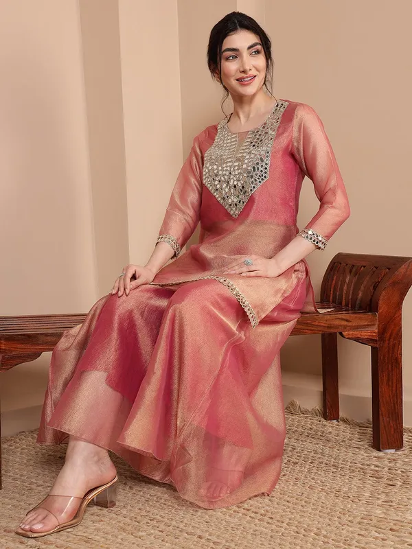 Women's_Embroidered_with_Solid_Ankle_Length_Top_with_Palazzo|Round_Neck|Cord_Set_for_Women_Fashion_And_Girls