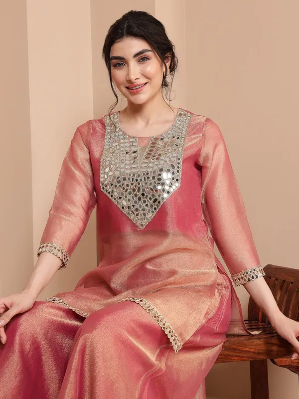 Women's_Embroidered_with_Solid_Ankle_Length_Top_with_Palazzo|Round_Neck|Cord_Set_for_Women_Fashion_And_Girls
