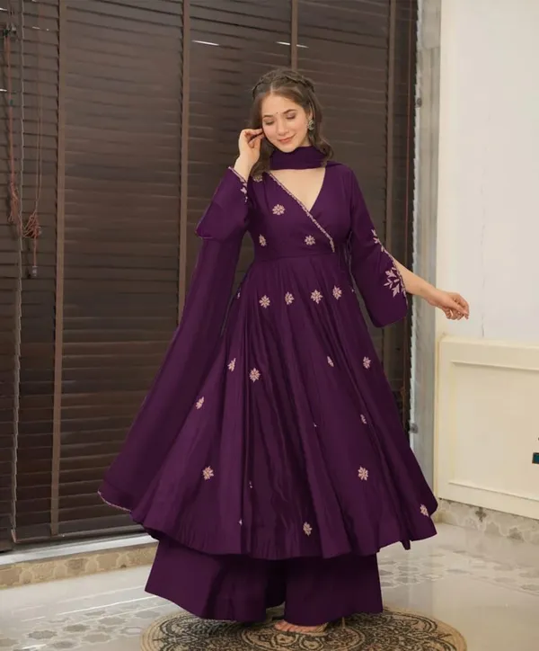 Women's_Pure_Cotton_Embroidered_Anarkali_Kurta_with_Pant_&_Dupatta_Set