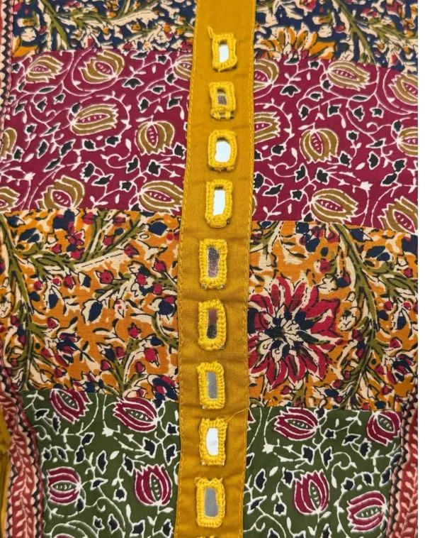 Yellow_Floral_Embroidered_Round-Neck_Kurta_With_Trousers_And_Co-Ord_Set