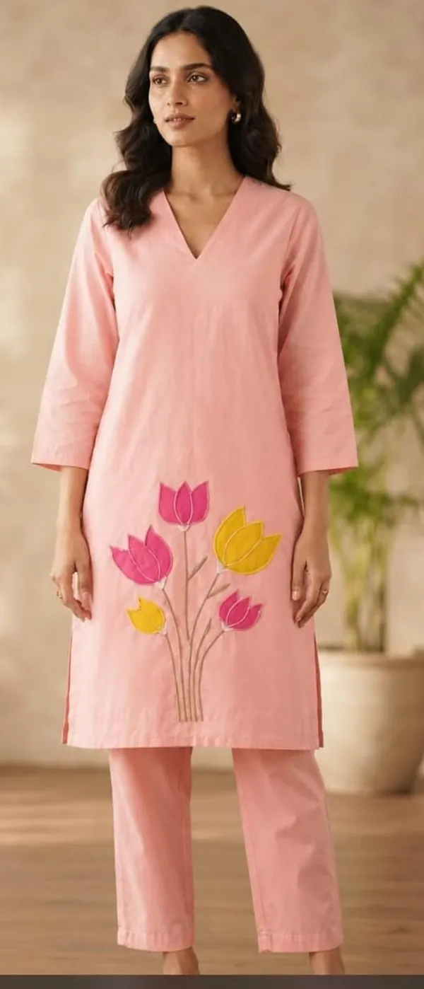 Women’s_Pink_Floral_Printed_Kurta_Pant_Set_|_2_Piece_Ethnic_Wear_Set_with_Straight_Kurta_&_Pants_|_Stylish_Ladies_Kurti_Set,_Casual_&_Festive_Wear.