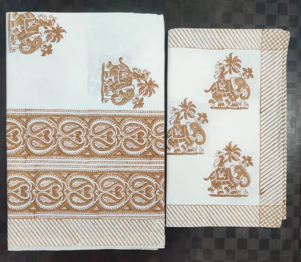 Brown_&_White_Cotton_Hand_Block_Printed_Flower_&_Leaves_Bedsheet_300TC_(_90_X_108_)_Inch_(Queen_Size))
