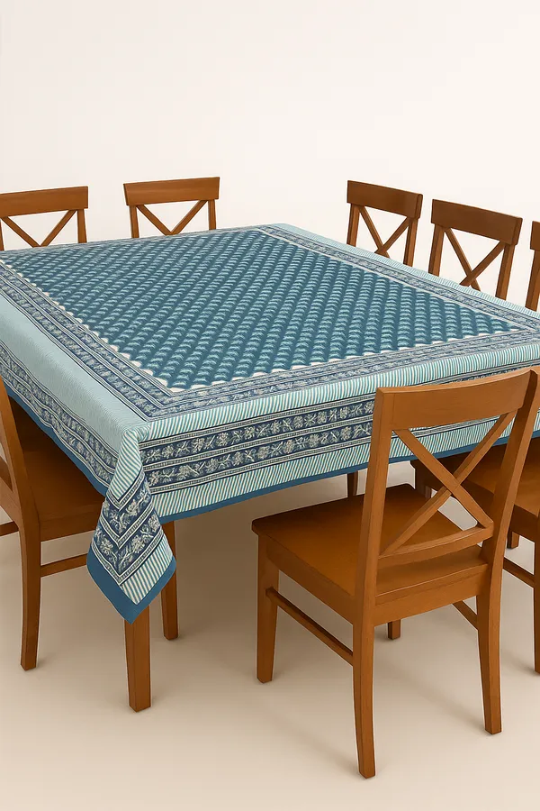 Blue_Cotton_Hand_Block_Printed_Floral_Table_Cloth_(_60_X_90_)_Inch)