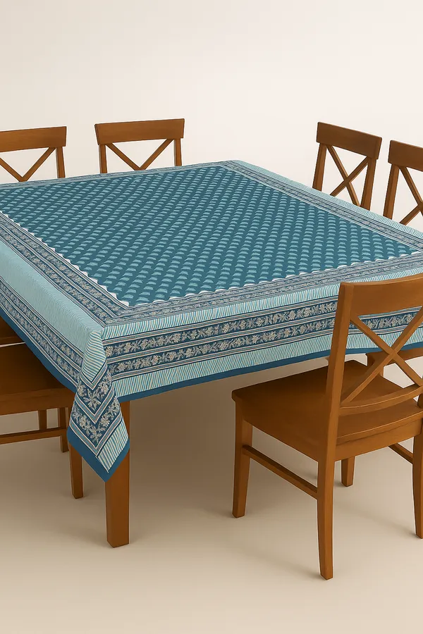 Blue_Cotton_Hand_Block_Printed_Floral_Table_Cloth_(_60_X_90_)_Inch)
