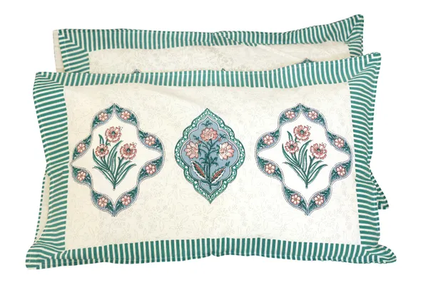 Multicolor_Cotton_Hand_Block_Printed_Floral_Bedsheet_300TC_(_90_X_108_)_Inch)