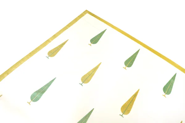 Multicolor_Cotton_Hand_Block_Printed_Leaves_Bedsheet_300TC_(_108_X_108_)_Inch)