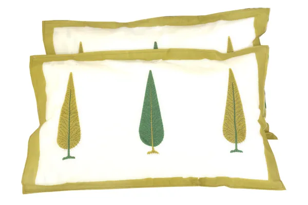 Multicolor_Cotton_Hand_Block_Printed_Leaves_Bedsheet_300TC_(_108_X_108_)_Inch)