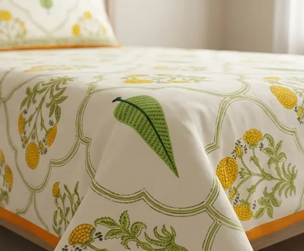 Yellow_Hand_Block_Printed_Cotton_Dohar_|_Lightweight_Summer_Blanket_|_Reversible_Mulmul_Dohar_|_Soft_Breathable_AC_Quilt