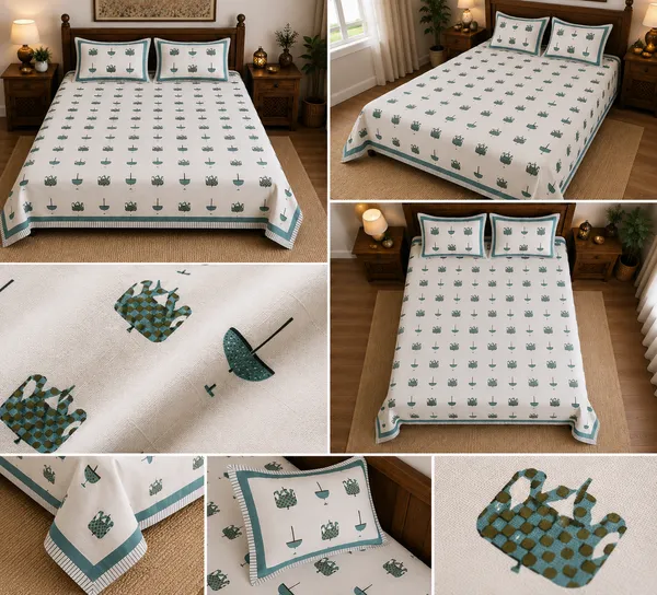 Elephant_chatri_cotton_double_bedsheet_100*108