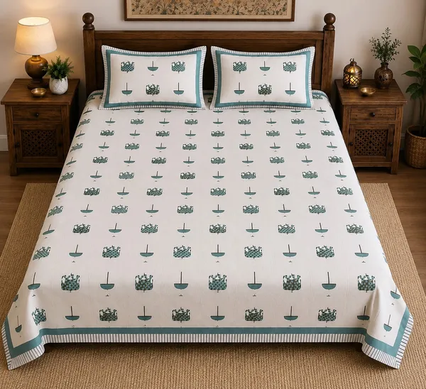 Elephant_chatri_cotton_double_bedsheet_100*108