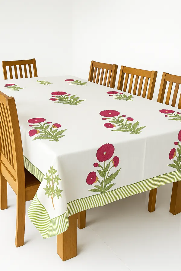 Yellow_Cotton_Hand_Block_Printed_Flower_Table_Cloth_(_60_X_90_)_Inch)