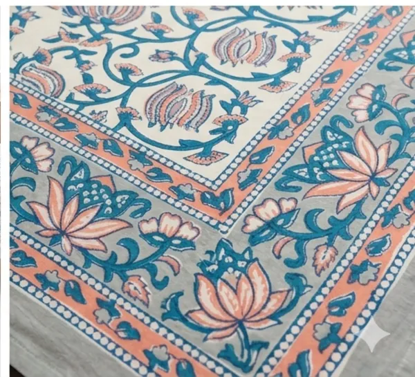 Hand_Block_Printed_Cotton_Double_Bedsheet_Floral_Design_with_Pillow_Covers_|_Jaipuri_Cotton_Bedspread