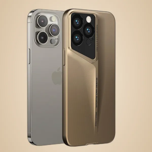 Gold_Ultra_Thin_Blade_Series_Back_Case/Cover_Anti_Slip_Matte_Phone_Case_Compatible_With_Iphone_Lightweight_Shockproof_Back_Cover_For_Men_&_Women