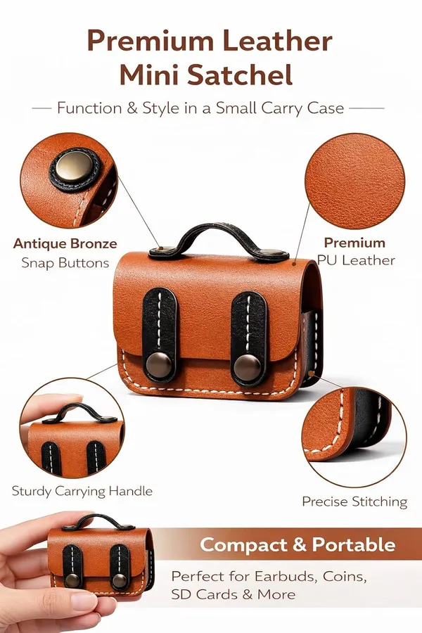 Clothemyphone_Handcrafted_Mini_Leather_Briefcase_Design_Compatiblw_with_Airpods_Pro_2_Case_|_Vintage_Tan_Brown_with_Black_Accents