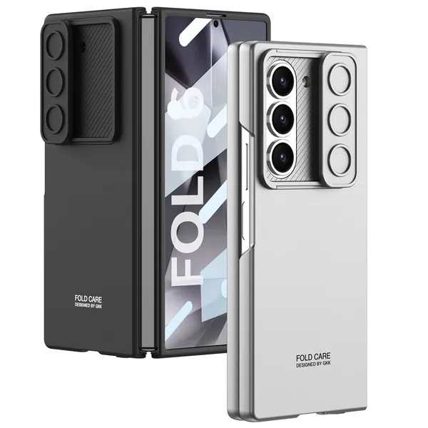 Black_Fold_Armor_Shield_Rugged_Phone_Case_Compatible_With_Samsung_Z_Fold_6_Matte_Finish_With_Sliding_Camera_Cover_Tough_Anti_Scratch_Protective_Cover