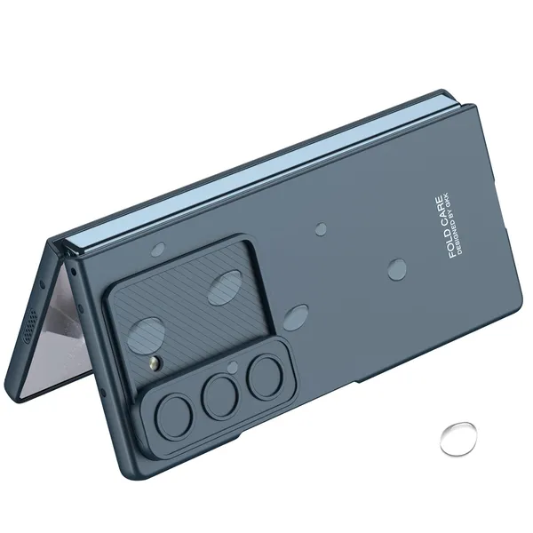 Black_Fold_Armor_Shield_Rugged_Phone_Case_Compatible_With_Samsung_Z_Fold_6_Matte_Finish_With_Sliding_Camera_Cover_Tough_Anti_Scratch_Protective_Cover
