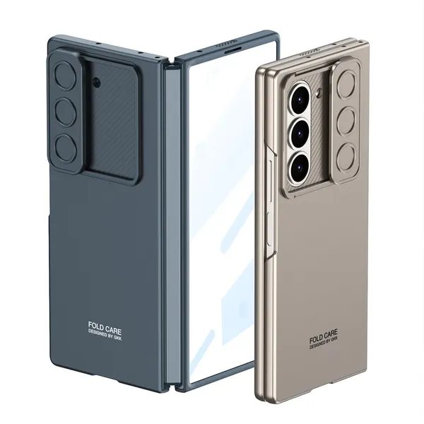 Black_Fold_Armor_Shield_Rugged_Phone_Case_Compatible_With_Samsung_Z_Fold_6_Matte_Finish_With_Sliding_Camera_Cover_Tough_Anti_Scratch_Protective_Cover