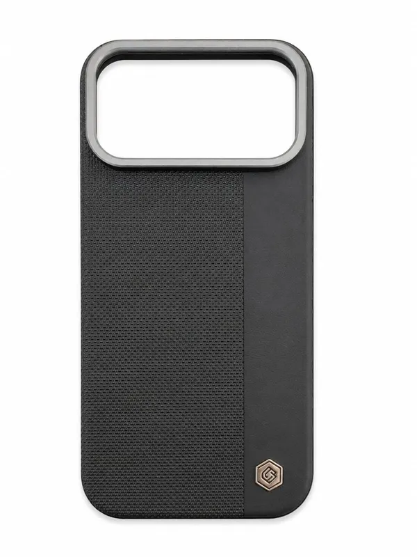 Classic_Logo_Black_Phone_Case_Compatible_with_iPhone_17_Pro_Max,_Textured_and_Leather_Finish,_Dual-Tone_Style
