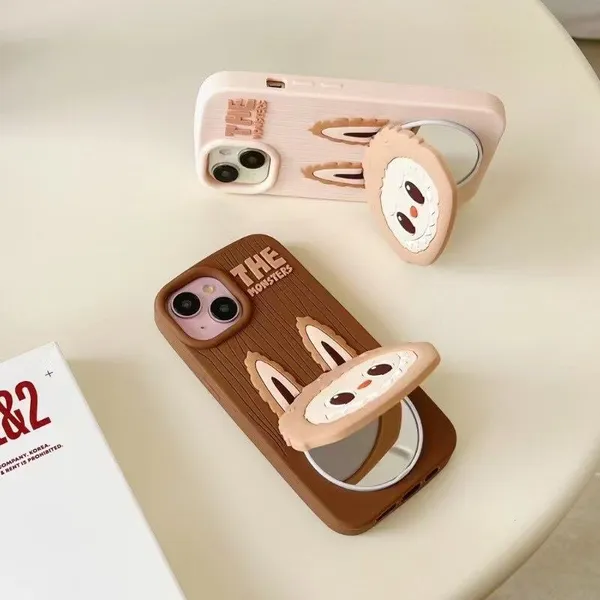 Clothemyphone_3D_Cartoon_Bunny_iPhone_Case_with_Stand_&_Mirror_|_Case_Compatible_with_iPhone_16_Pro_Brown