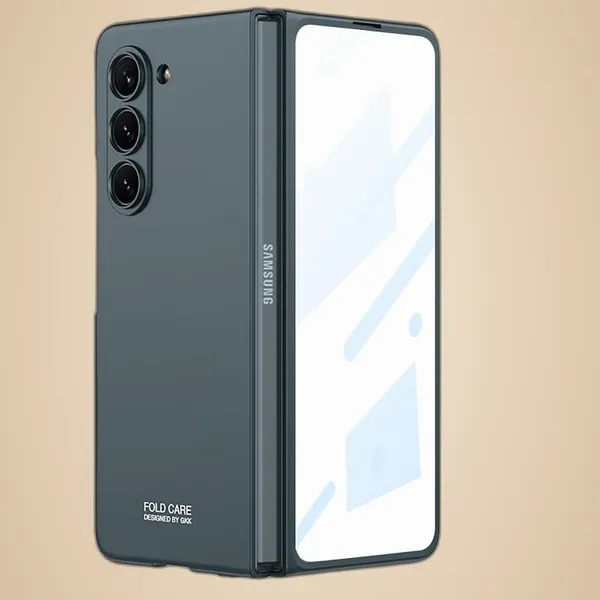 Gray_Green_Ultra_Thin_Pc_Hard_Back_Cover_Phone_Case__For_Samsung_Galaxy_Fold_5