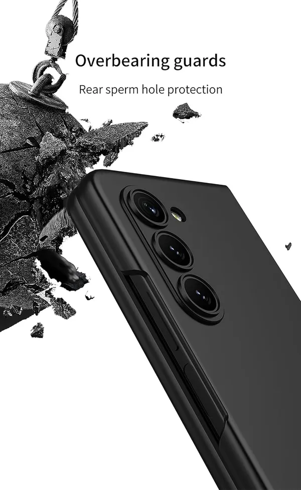 Red_Ultra_Thin_Pc_Hard_Back_Cover_Durable_Protective_Slim_Case_Shockproof_And_Scratch_Resistant_Design_For_Galaxy_Fold_5_Color