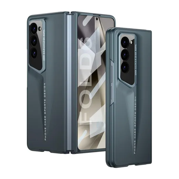 Gray_Green_Ultra_Thin_Blade_With_Glass_Case_Cover_Samsung_Fold_6_Compatible_Protective_Slim_Or_Durable_Design_Shockproof_And_Scratch_Resistant_Cover