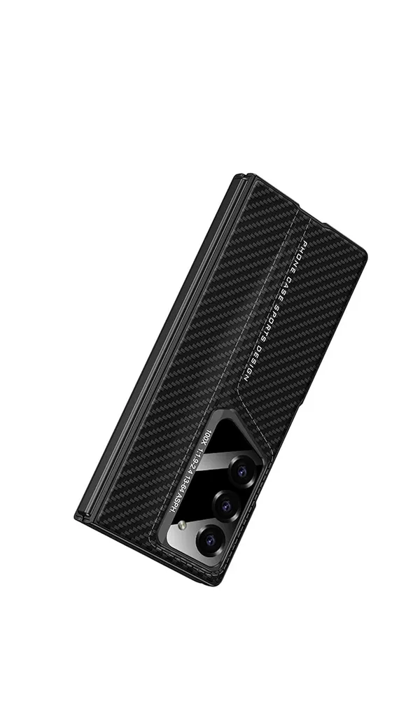Black_Ultra_Thin_Blade_Pu_Leather_With_Glass_Case_Cover_Samsung_Fold_6_Compatible_Protective_Slim_Or_Durable_Design_Shockproof_And_Scratch_Resistant_Cover