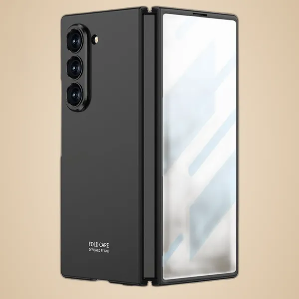 Black_Back_Cover_For_Samsung_Z_Fold_6_Case_Slim_Matte_Finish_Hard_Back_Cover_Lightweight_Shock_Resistant_Precise_Cutouts_Hinge_Protection
