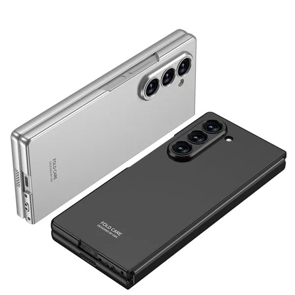 Gray_Back_Cover_For_Samsung_Z_Fold_6_Case_Slim_Matte_Finish_Hard_Back_Cover_Lightweight_Shock_Resistant_Precise_Cutouts_Hinge_Protection