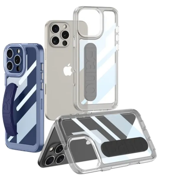 Black_Transparent_With_Silicone_Wristband_Case_Cover,_Shockproof_Protection_Durable_Design_With_Wristband_Slim_&_Lightweight_Fit_Precise_Cutouts