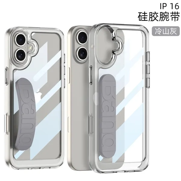 Gray_Transparent_With_Silicone_Wristband_Case_Cover,_Shockproof_Protection_Durable_Design_With_Wristband_Slim_&_Lightweight_Fit_Precise_Cutouts