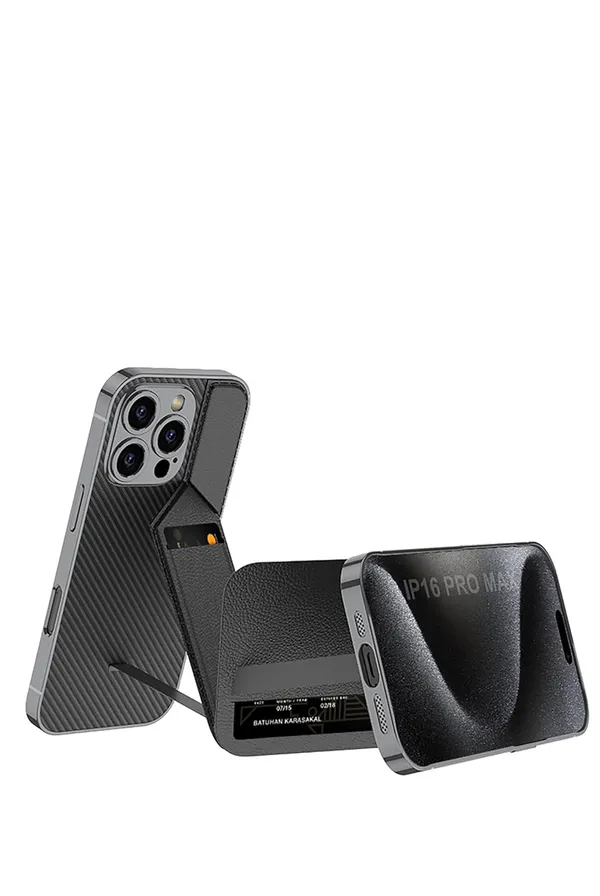 Black_Leather_Card_Slot_Holder_Case_Cover_Compatible_With_Iphone_16_Shockproof_&_Scratch_Resistant_Slim_&_Durable_Design_Precise_Cutouts_&_All_Over_Protection_,_Iphone_Max