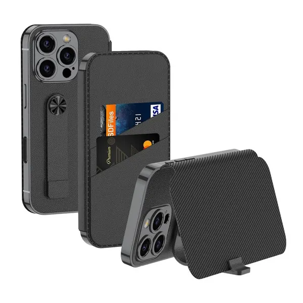 Black_Sheath_With_Card_Slot_Back_Case/Cover_,_Iphone_Slim_&_Durable_Protective_Case_Shockproof,_Scratch_Resistant_Design_Precise_Cutouts_For_Easy_Access