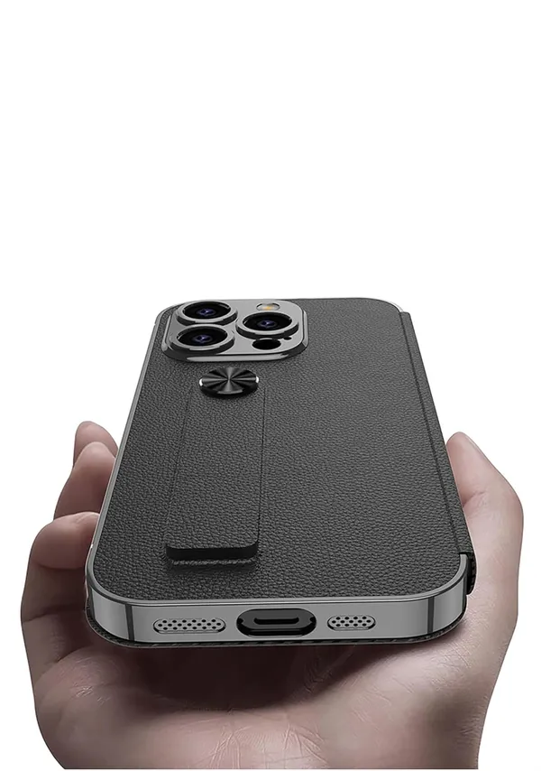 Black_Sheath_With_Card_Slot_Back_Case/Cover_,_Iphone_Slim_&_Durable_Protective_Case_Shockproof,_Scratch_Resistant_Design_Precise_Cutouts_For_Easy_Access