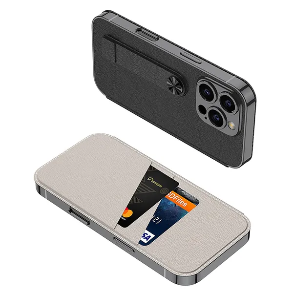 Titanium_Sheath_With_Card_Slot_Back_Case/Cover_Titanium,_Iphone_Slim_&_Durable_Protective_Case_Shockproof,_Scratch_Resistant_Design_Precise_Cutouts_For_Easy_Access