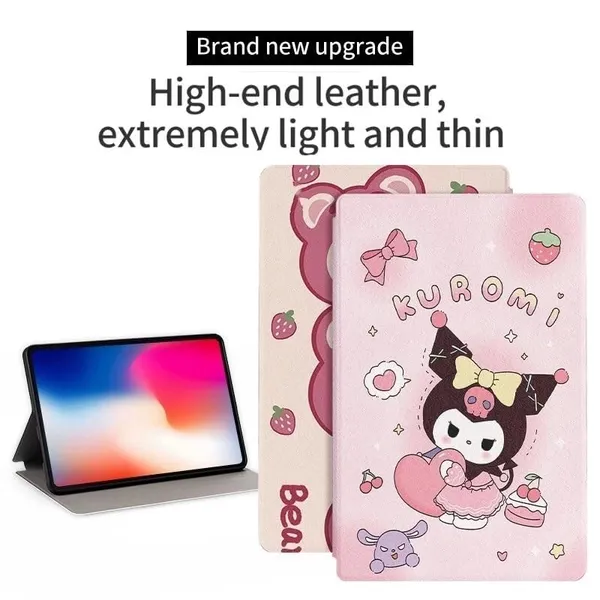Protective_Case_Compatible_with_iPad_9.7_inch_(6th_Gen_2018/5th_Gen_2017),_Cute_Bear_Design_Flip_Cover_with_Auto_Sleep/Wake,_Dual_Angle_Stand_Support_-_Barbie