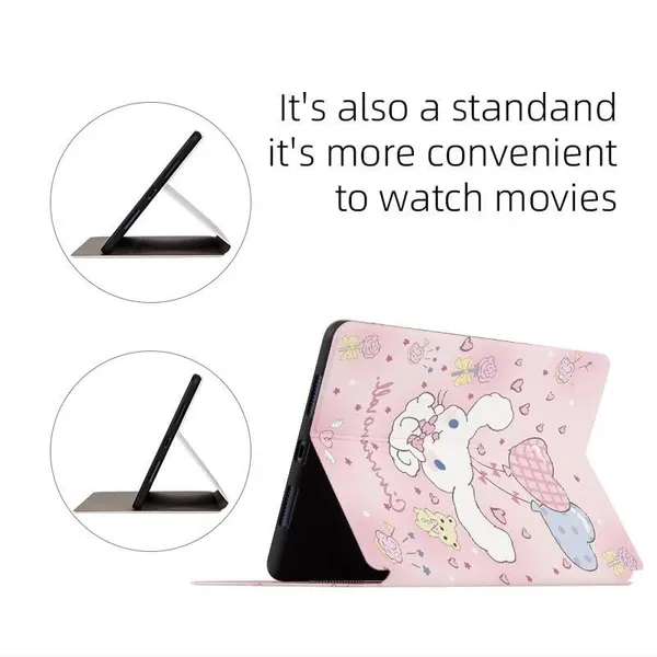 Clothemyphone_Protective_Case_Compatible_with_iPad_9.7_inch_(6th_Gen_2018/5th_Gen_2017),_Cute_Bear_Design_Flip_Cover_with_Auto_Sleep/Wake,_Dual_Angle_Stand_Support_-_Vinni_TH_Pooh
