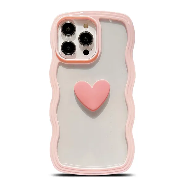 Pink_Heart_Design_tective_Phone_Case_for_iPhone__|_Phone_case_for_Girls_&_Women
