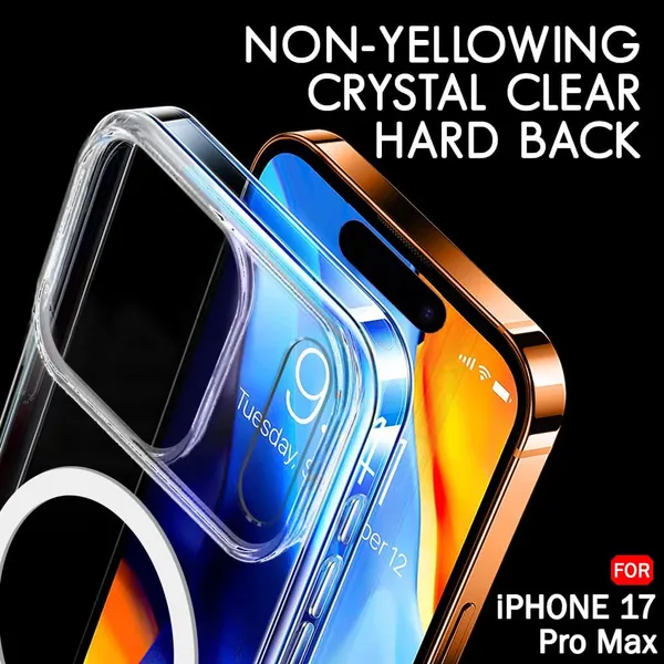 Clothemyphone_Ultra-Hybrid_Shockproof_Back_Cover_Case_Compatible_for_iPhone_17_Series,_Mag_Safe_Compatible,_Crystal_Clear,_TPU_and_PC_Material,_360-Degree_Protection_(iPhone_17_Pro_Max)