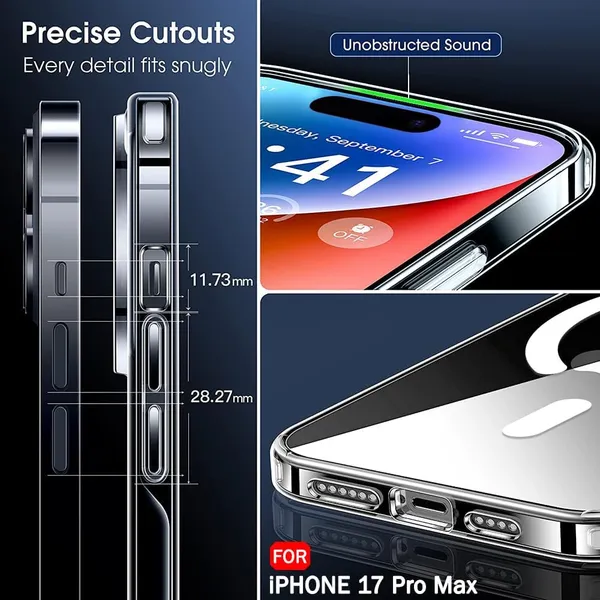 Clothemyphone_Ultra-Hybrid_Shockproof_Back_Cover_Case_Compatible_for_iPhone_17_Series,_Mag_Safe_Compatible,_Crystal_Clear,_TPU_and_PC_Material,_360-Degree_Protection_(iPhone_17_Pro_Max)