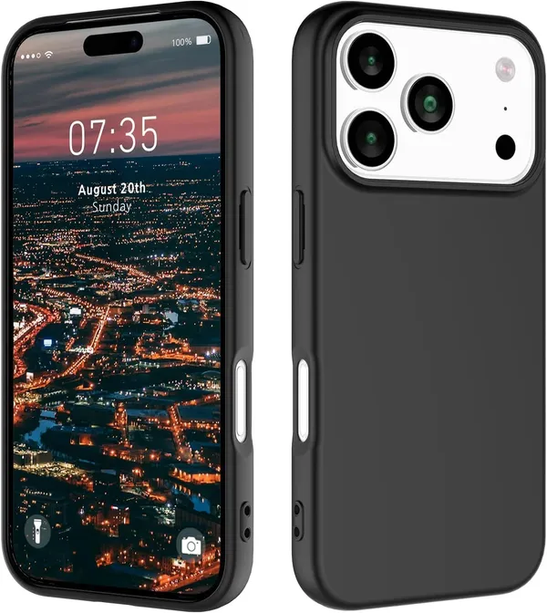 Clothemyphone_Slim_Shockproof_Case_Compatible_with_iPhone_17_Series,_Premium_Matte_Finish,_Scratch_Resistant,_Lightweight_Protective_Back_Cover,_Black_(iPhone_17_Pro)