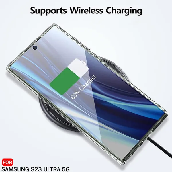 Clothemyphone_Case_Compatible_with_Samsung_Galaxy_S23_Ultra_|_Crystal_Clear_Shockproof_Back_Cover_|_Non-Yellowing_Slim_Protective_Mobile_Case_|_Wireless_Charging