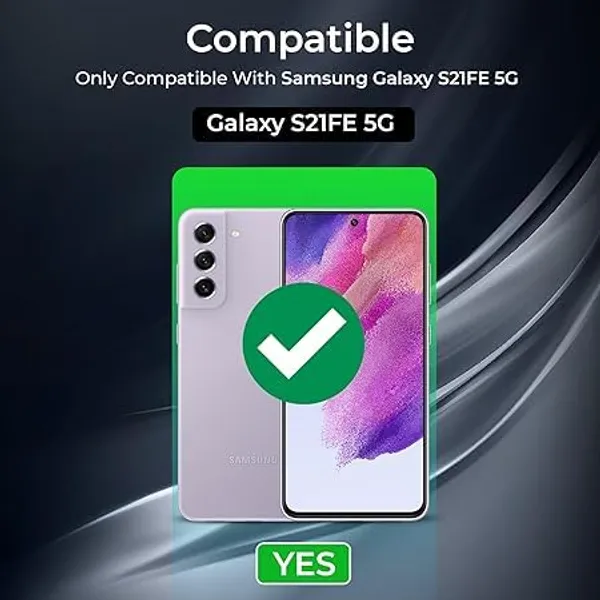 Clothemyphone_Transparent_Magnetic_Case_Compatible_for_Galaxy_S21_FE_|_Clear_Shockproof_Back_Cover_|_Wireless_Charging_Compatible_|_Non-Yellowing_Protective_Mobile_Case