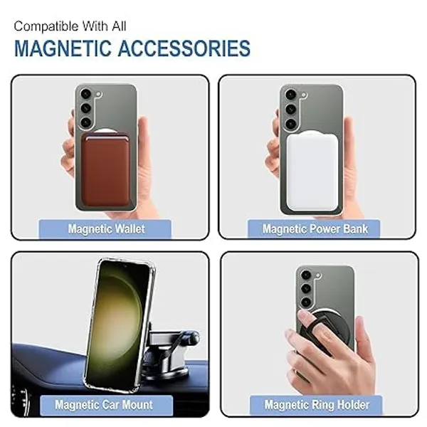 Clothemyphone_case_Compatible_with_Samsung_Galaxy_S23_|_Clear_Transparent_Back_Cover_|_Wireless_Charging_Compatible_|_Non-Yellowing_Protective_Mobile_Case