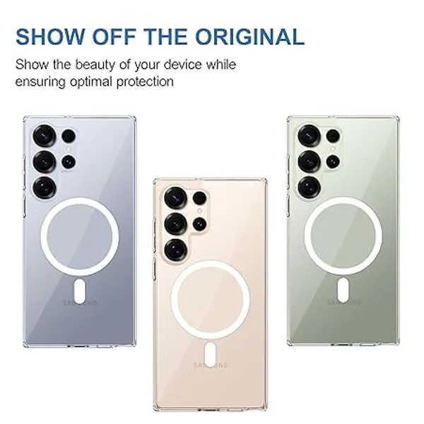 Clothemyphone_Transparent_Magnetic_Case_Compatible_for_Galaxy_S25_Ultra_|_Clear_Shockproof_Back_Cover_|_Wireless_Charging_Compatible_|_Non-Yellowing_Protective_Mobile_Case