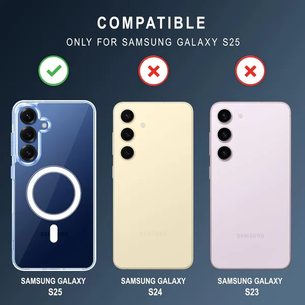 Clothemyphone_Transparent_Magnetic_Case_Compatible_for_Galaxy_S25_|_Clear_Shockproof_Back_Cover_|_Wireless_Charging_Compatible_|_Non-Yellowing_Protective_Mobile_Case