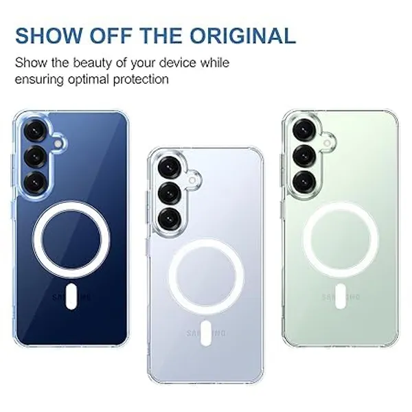 Clothemyphone_Transparent_Magnetic_Case_Compatible_for_Galaxy_S25_|_Clear_Shockproof_Back_Cover_|_Wireless_Charging_Compatible_|_Non-Yellowing_Protective_Mobile_Case