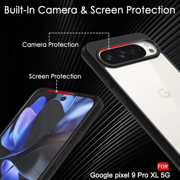 Clothemyphone_Phone_Case_Compatible_with_Google_Pixel_Phone_Case_|_360-Degree_Protection_Design_|_Raised_Camera_Bump_Clear_(Google_Pixel_9_Pro_XL)