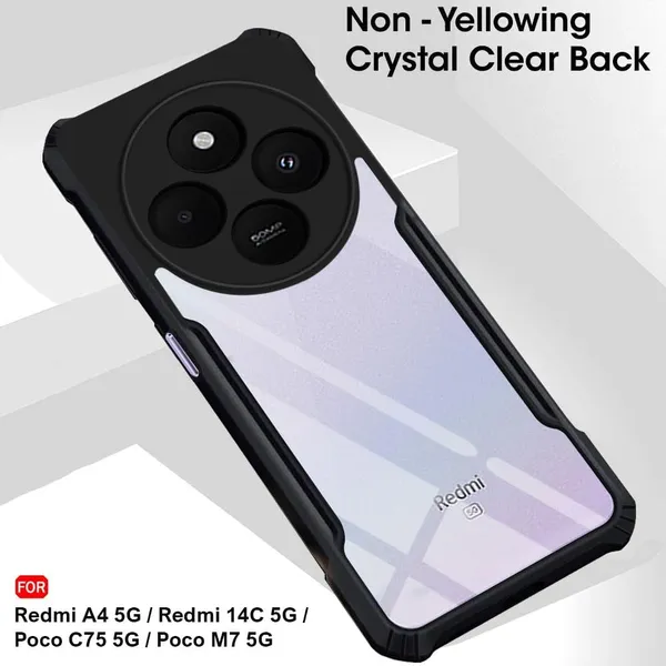 Clothemyphone_Crystal_Clear_Phone_Case_Compatible_with_Redmi_-_Transparent_Back_Cover_with_Black_Bumper_Frame_|_Protective_Case_(REDMI-14C-5G)